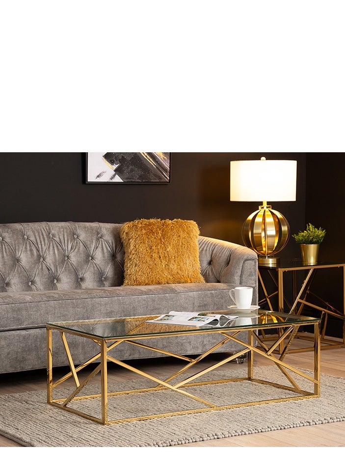 VANITY LIVING VANITY LIVING Coffee Table - Roma Gold  - Image 3