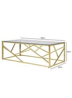 VANITY LIVING VANITY LIVING Coffee Table - Roma Gold  - Image 4