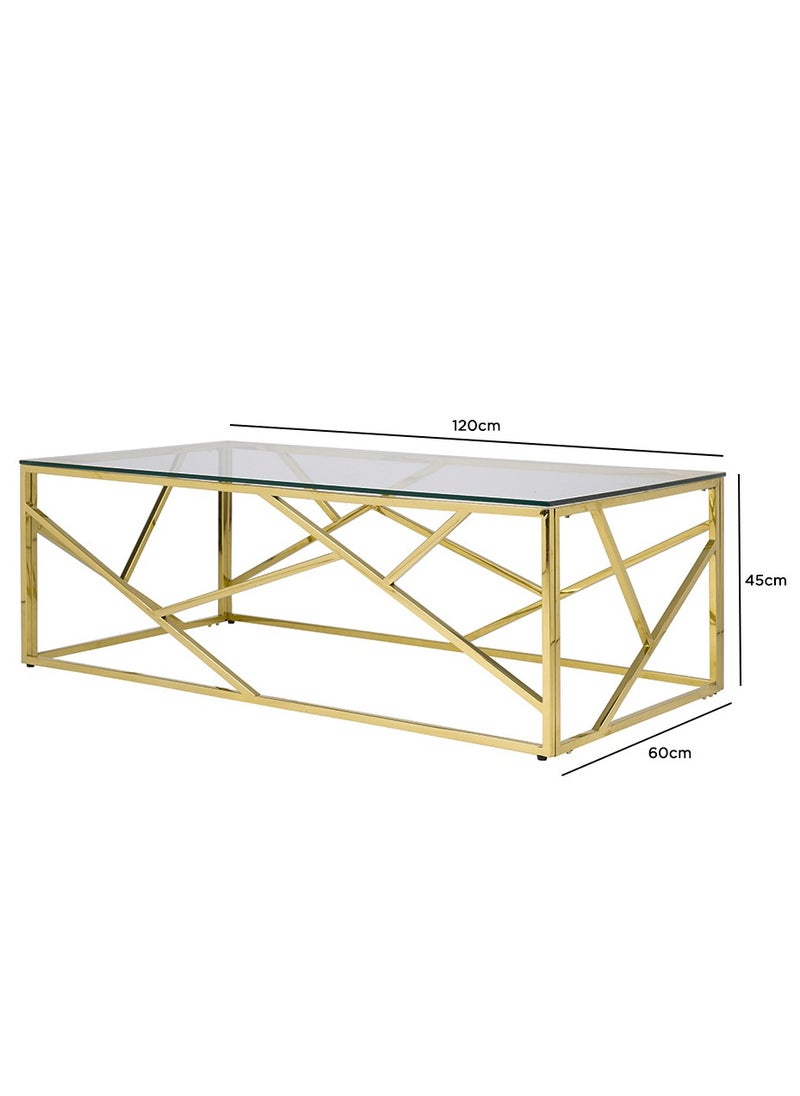 VANITY LIVING VANITY LIVING Coffee Table - Roma Gold  - Image 4