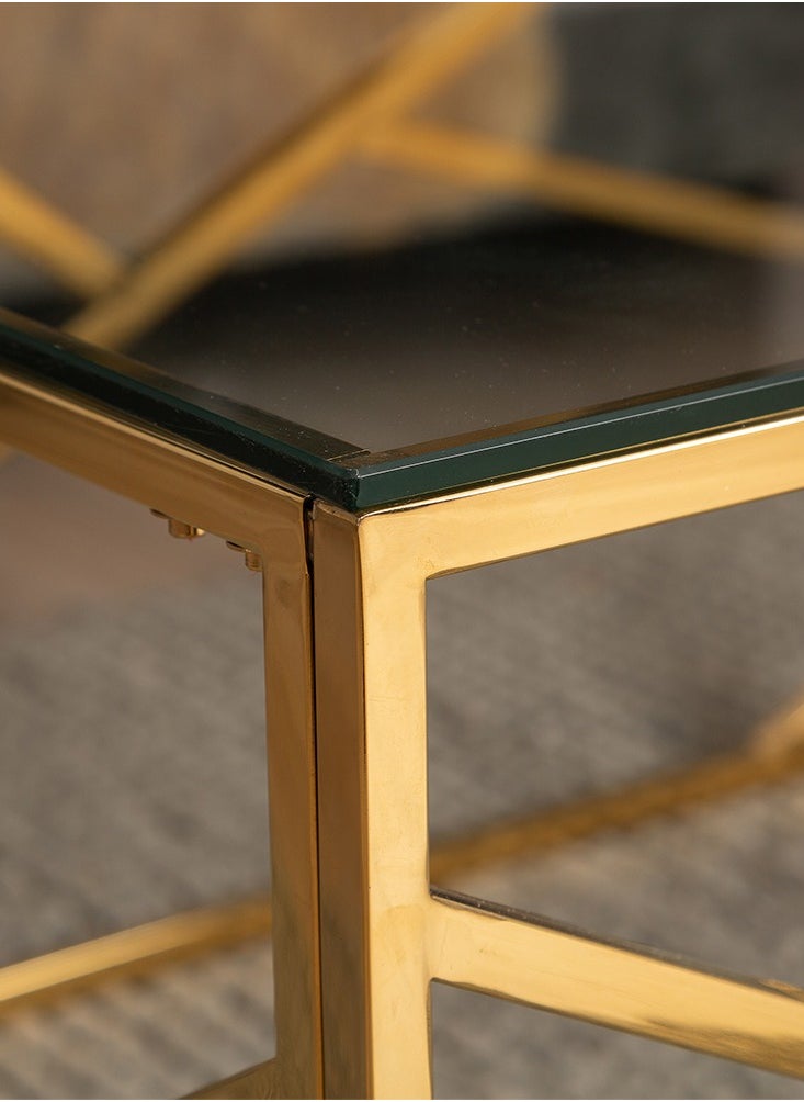 VANITY LIVING VANITY LIVING Coffee Table - Roma Gold  - Image 5