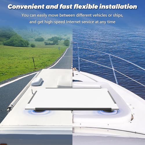 Ybervont Starlink Gen 3 Flat Mount Kit, Starlink Standard Dish Magnetic Quick Release Roof Mount Kit for RV, Vans, Boat, Overlanding - Image 3