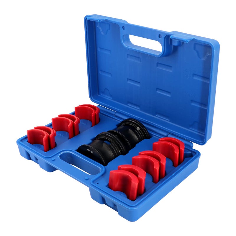 Dokili Universal Motorcycle Bike Fork Seal Driver Tool Kit 14Pcs Installer Driver Set 35mm 36mm 40mm 41mm 42mm 43mm 45mm 46mm 47mm 48mm 49mm 50mm