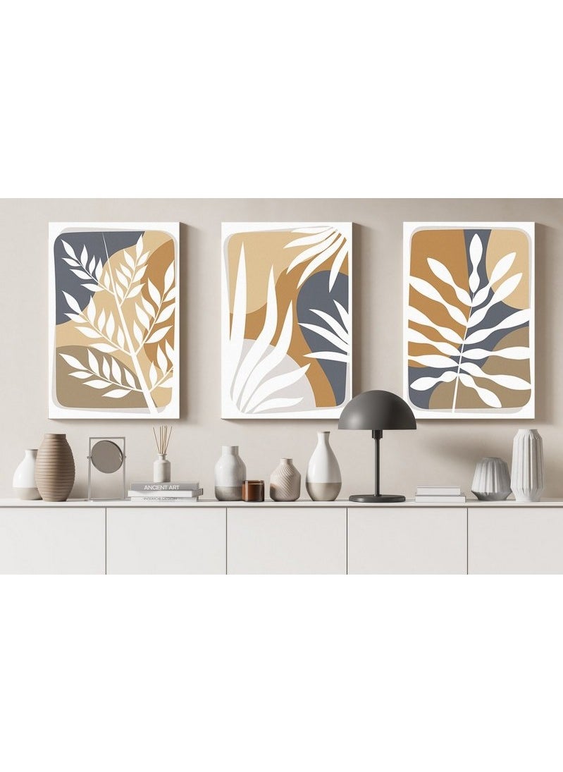 Home Gallery - Home Gallery hand drawn flat design boho Printed canvas wall art - Image 1