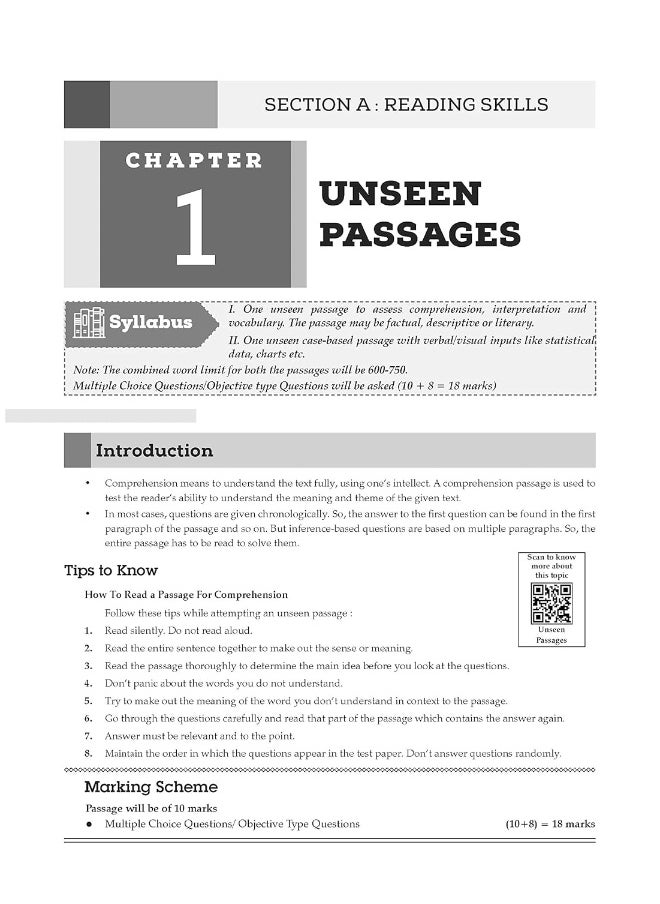 null - Oswaal CBSE Question Bank Class 11 English Core, Chapterwise and Topicwise Solved Papers For 2025 Exams - Image 1