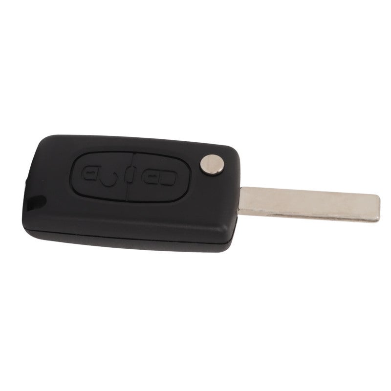 Flip Remote Key Case: 2 Button ABS Metal Shell - Long Durability Enhanced Protection Flip Remote Key Cover for Peugeot 107 207 307 307cc 308 SW 407 607 Citroen Berlingo Dispatch Van C4 Grand Picasso - Image 3