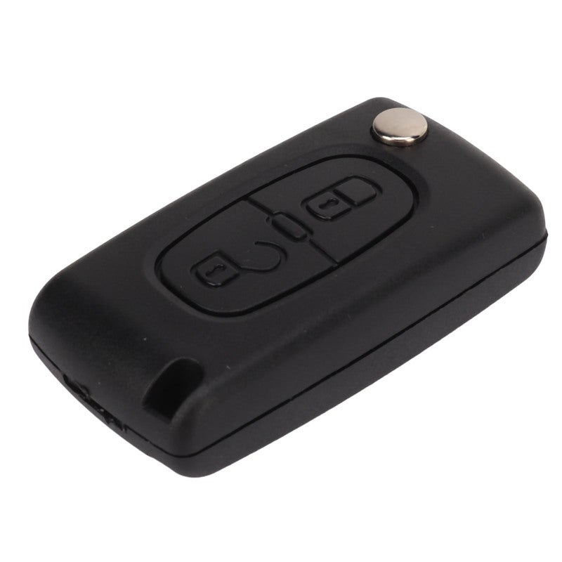 Flip Remote Key Case: 2 Button ABS Metal Shell - Long Durability Enhanced Protection Flip Remote Key Cover for Peugeot 107 207 307 307cc 308 SW 407 607 Citroen Berlingo Dispatch Van C4 Grand Picasso - Image 5
