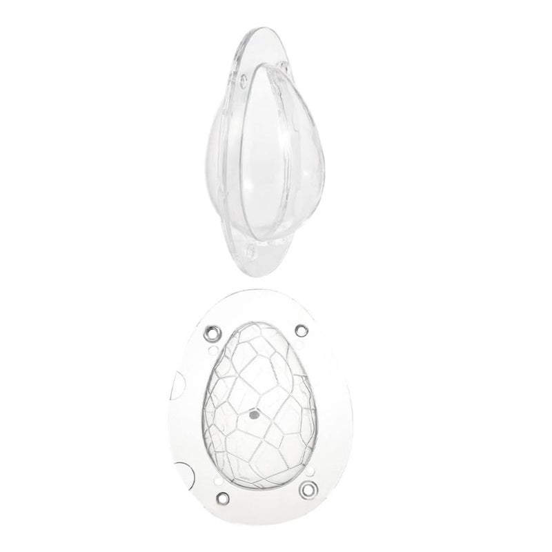 2Pcs Transparent Egg Shaped Chocolate Candy Molds High Temperature Resistant Plastic Baking Accessory - Image 2