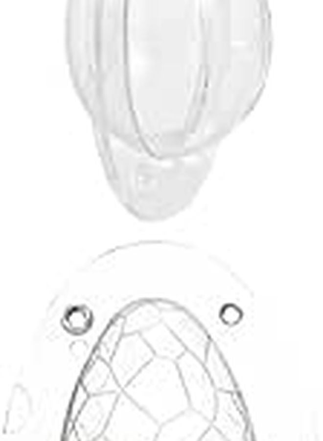 2Pcs Transparent Egg Shaped Chocolate Candy Molds High Temperature Resistant Plastic Baking Accessory - Image 1