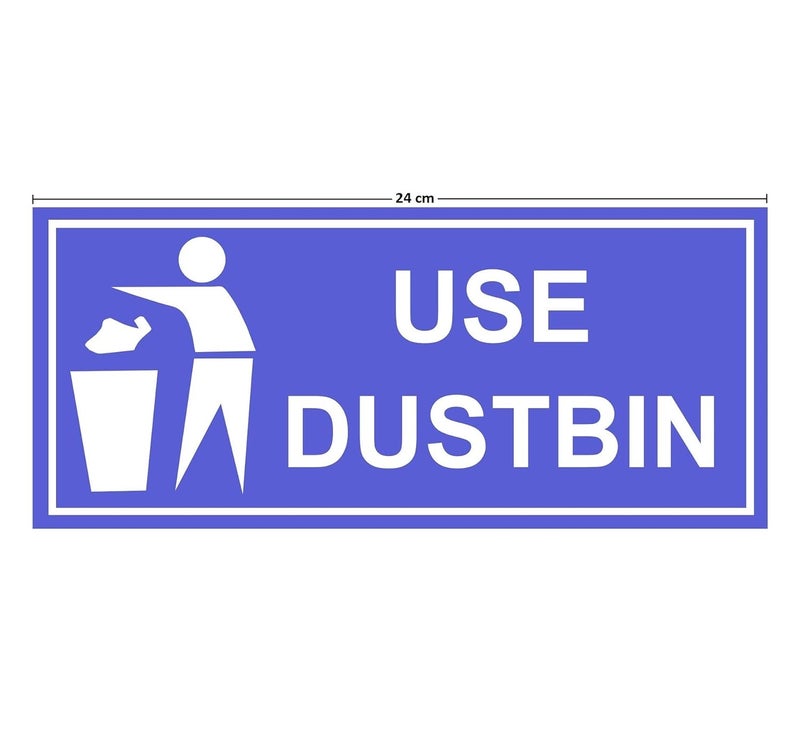 Asmi Collection Asmi Collections Self Adhesive Use Dustbin Sign - Image 2