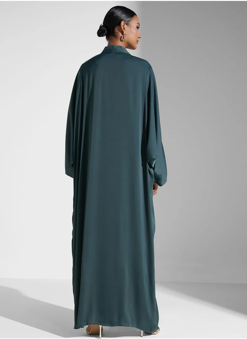 Khizana Embellished Detail Abaya