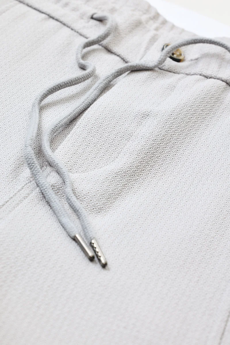 SNITCH Regular Fit Mid Rise Grey Trousers