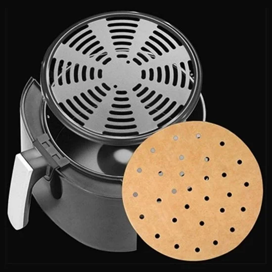 5 دي ام ® 100 Pcs Airfryer Baking Paper Disposable Air Fryer Round Hole Model