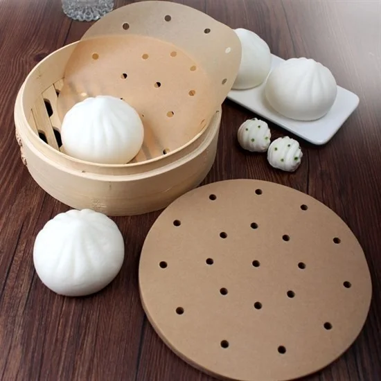 5 دي ام ® 100 Pcs Airfryer Baking Paper Disposable Air Fryer Round Hole Model