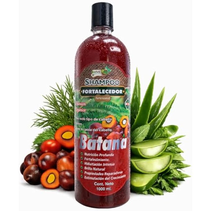 Batana Strengthening Shampoo | 1 Liter (33 fl oz) | with Real Batana Oil, Moringa, Rosemary & Aloe Vera | Deeply Nourishing Botanical Hair Cleanse, Hydration, Natural Shine & Fuller-Looking Hair