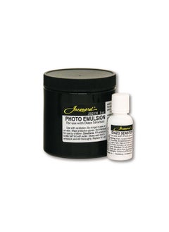 Jacquard Photo Emulsion & Diazo Sensitizer 8Oz Light Sensitive Emulsion Create Silk Screens With Photos Lettering Logos Or Detailed Images 