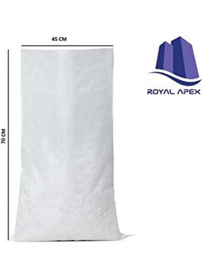 Royal Apex White Polypropylene Woven Pp Bag Pack Of 10  - Image 3