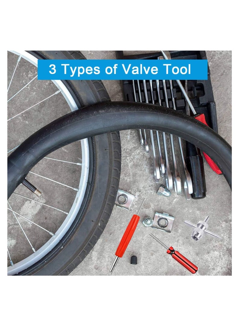 KASTWAVE - Tire Valve Stem Removal Tool Single and Double Heads Valve Core Remover 4 Way Valve Tool Great Tire Repair Tool for Various Valve Cores 6Pcs - Image 1