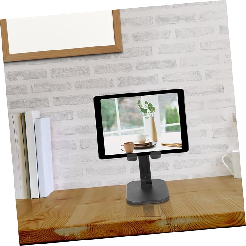 Adjustable Desktop Phone Stand For Live Streaming Video Calls Tablet Smartphone Holder Black - Image 5