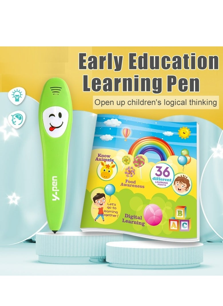 ريدمابليتيك English Point Reading Electronic Book with Smart Pen Children Early Educational Learning Toy Preschool Gift  - Image 1