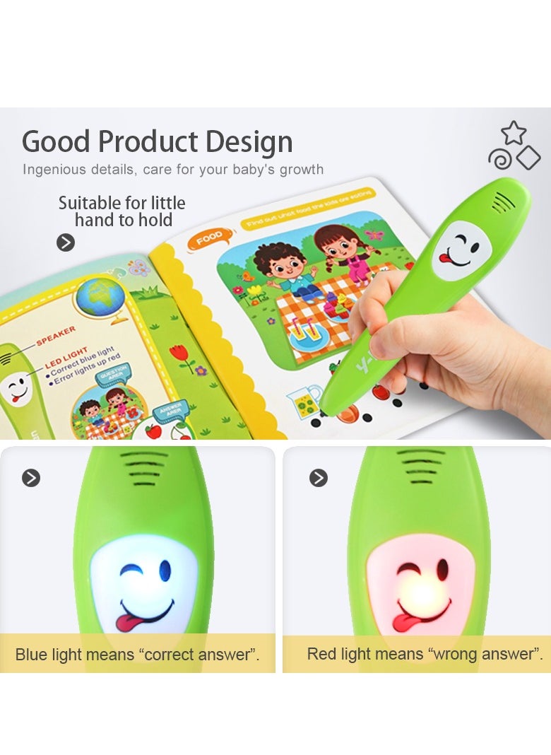 ريدمابليتيك English Point Reading Electronic Book with Smart Pen Children Early Educational Learning Toy Preschool Gift  - Image 3
