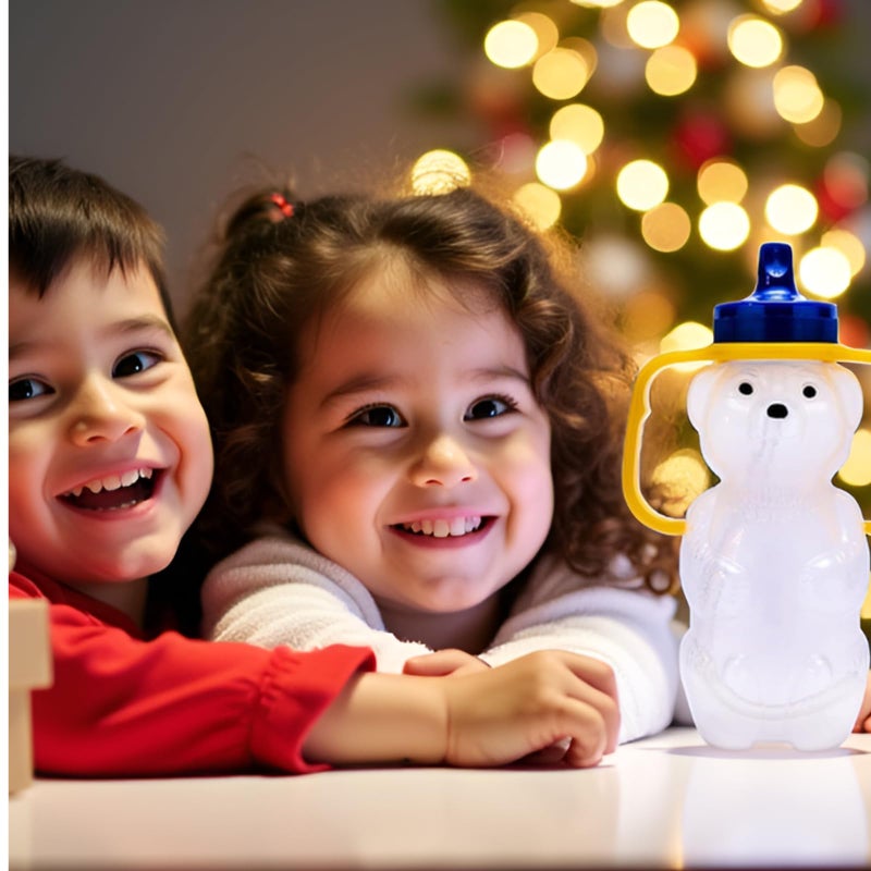 TalkTools كوب الشرب من TalkTools على شكل دب العسل للأطفال - خالي من BPA، زجاجات تدريب غذائية آمنة للتحدث والتغذية - مقاوم للتسرب، معتمد من أخصائي النطق (واحد، 5 أونصات) - Image 3