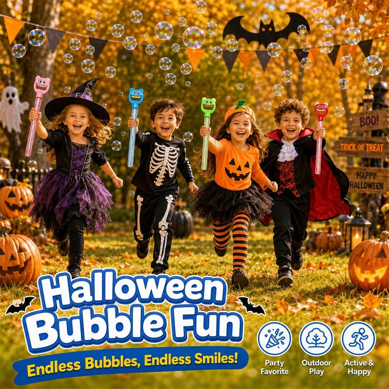 SHCKE 5-Claw Bubble Wand, Expanding Bubble Wand 4-Pack with 480ml Solution | 16.7 Inch Extra Large Bubble Wand,Refillable Bubble Toys Set for Backyard, Birthdays & Party Favors,Kids & Outdoor Fun - Image 3