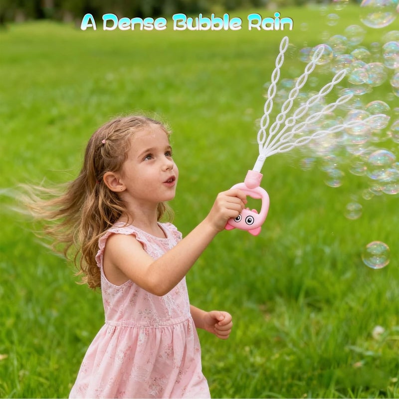 SHCKE 5-Claw Bubble Wand, Expanding Bubble Wand 4-Pack with 480ml Solution | 16.7 Inch Extra Large Bubble Wand,Refillable Bubble Toys Set for Backyard, Birthdays & Party Favors,Kids & Outdoor Fun - Image 5