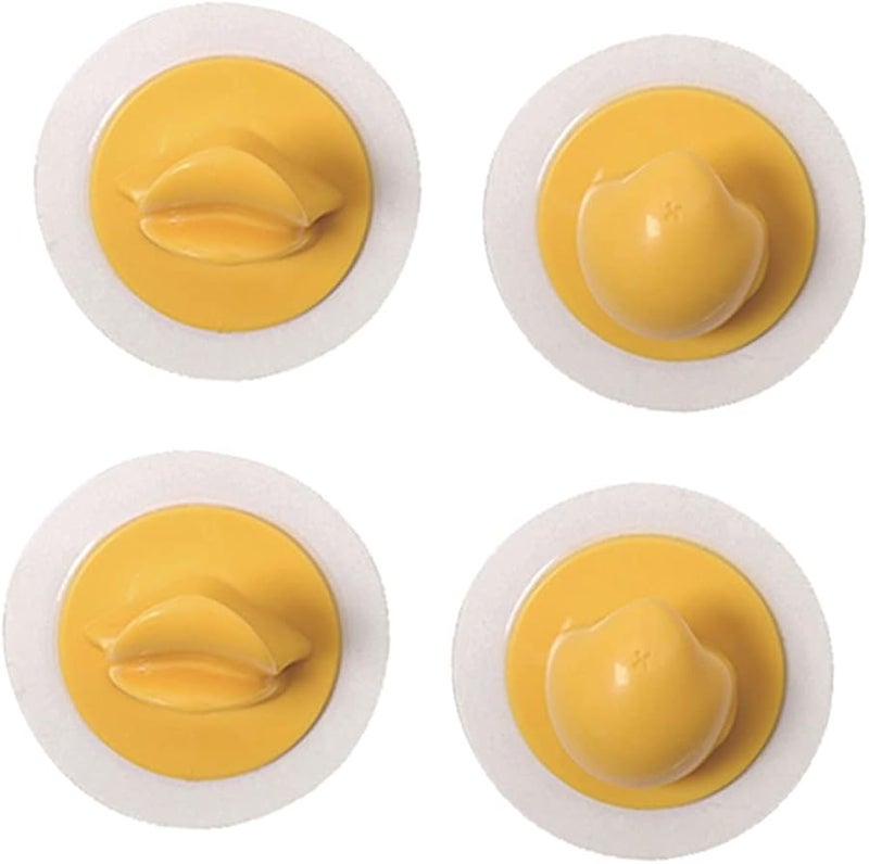 Prettyzoom 4 Pack Duckbill Wall Hooks ABS Plastic Decorative Hangers for Home - Image 2