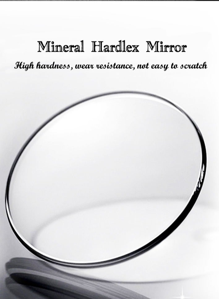 MISS FOX Luxury Full Diamond Men's Large Dial Hip-Hop Watch Fashion Trend Waterproof Stainless Steel Strap Mineral Glass Mirror Calendar Function Luminous Display - Image 5