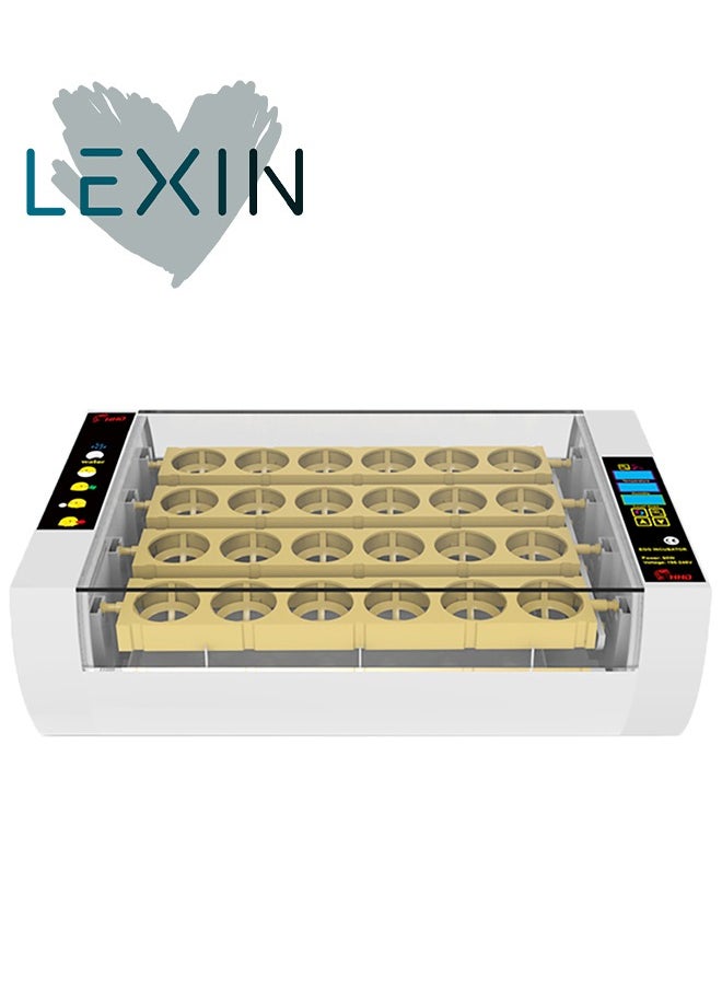 LEXIN 24 Egg Incubator, Automatic Turning Digital Chicken Egg Hatcher, Temperature and Humidity Control with Digital Display for Hatching Chickens Ducks Goose and etc..  - Image 1