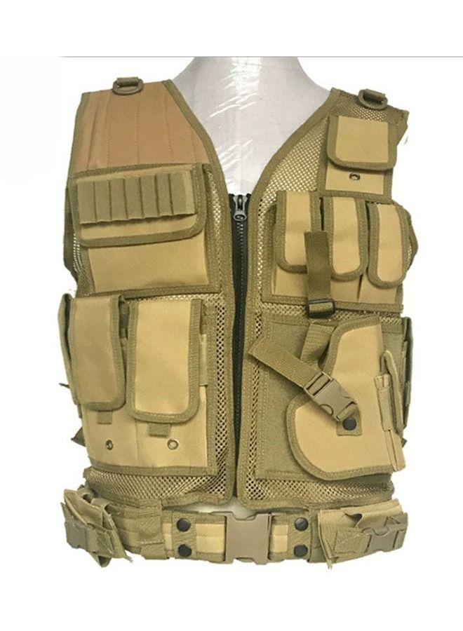 Arabest Vest Lightweight Breathable Polyester Combat-Vest Outdoor Training Vest Adjustable for Adults CS/Hunting/Training - Image 1