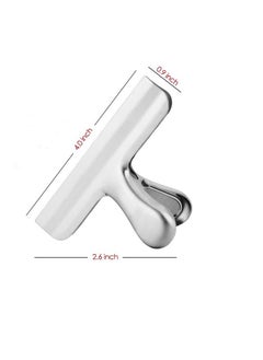 DanziX Stainless Steel Clips Grips For Chip Bags, 4 Inch Width, Danzix Paper Seal Tool For Coffee Food Bread Bags, Kitchen Home Usage - Sliver  - Image 3