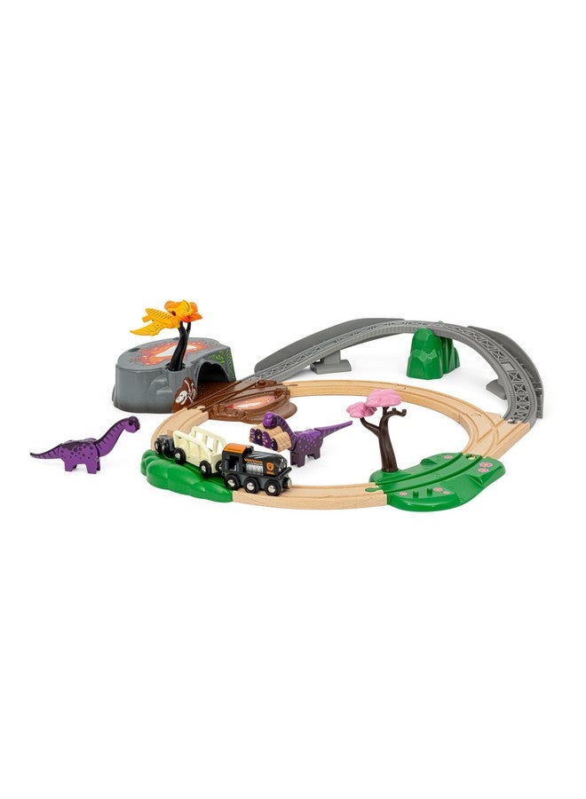 Brio BRIO World - 36094 Dinosaur Adventure Set | Deluxe Toy Train Set for Kids Aged 3 Years Up | Includes Playful Dinosaurs & Scenic Pieces | Compatible with BRIO Train Sets  - Image 2