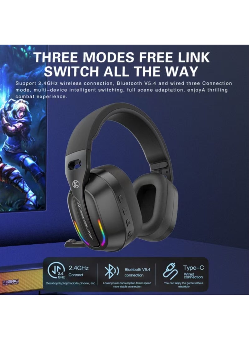 Komc GT808 2.4GHz Bluetooth Gaming Headset For PS4/PS5/XOne/XSeries/Nswitch/PC - Image 3