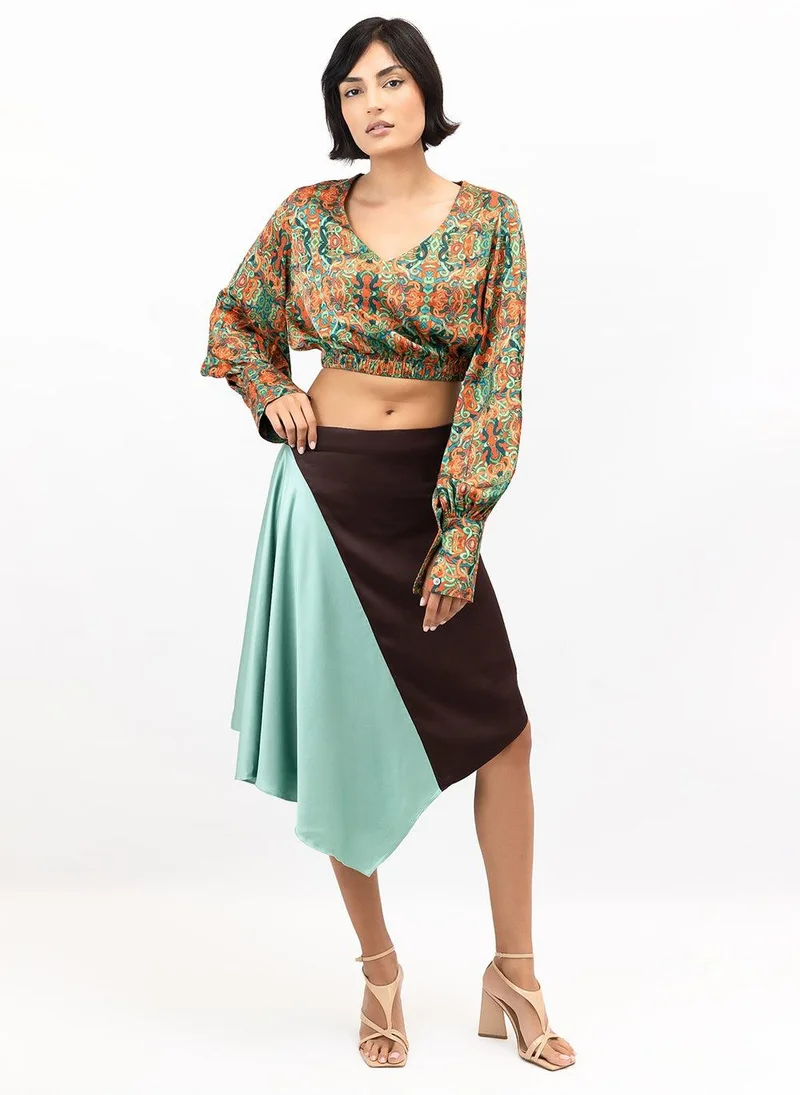 JANARA JONES Snakes Satin Cindy Blouse