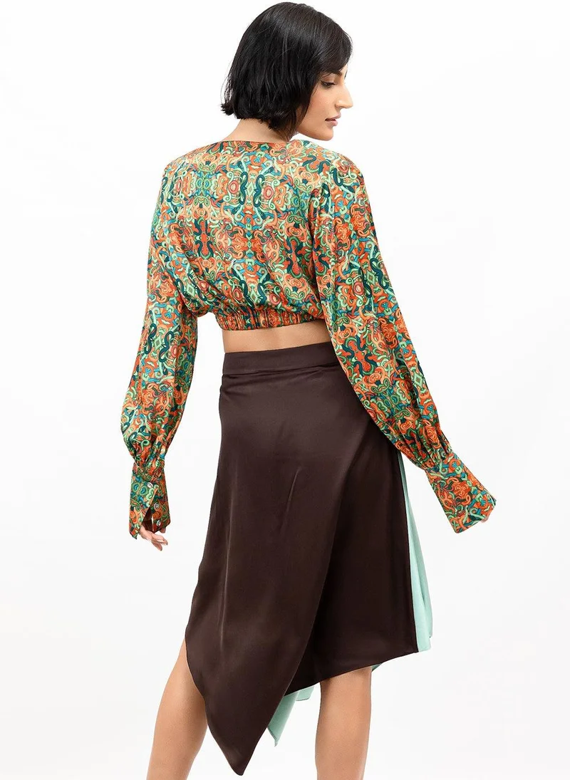 جانارا جونز Snakes Satin Cindy Blouse