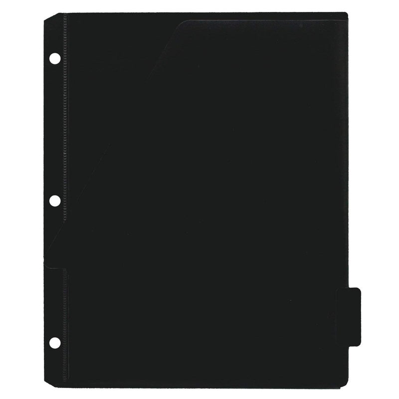Mead Tab Dividers with Pocket, 3 Hole Punch, Fits 3 Ring Binder, Assorted Colors, 5 Pack (20038) - Image 4
