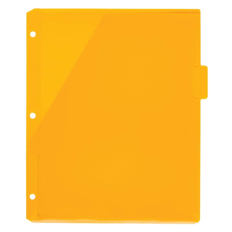 Mead Tab Dividers with Pocket, 3 Hole Punch, Fits 3 Ring Binder, Assorted Colors, 5 Pack (20038) - Image 3