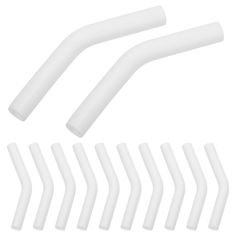 12pcs Silicone Tips For Metal - Food Grade Tip Covers - Reusable White Soft Silicone Mouth Pieces For Tumblers Glass And Drinking Bottles 8mm Diameter Use - Image 3
