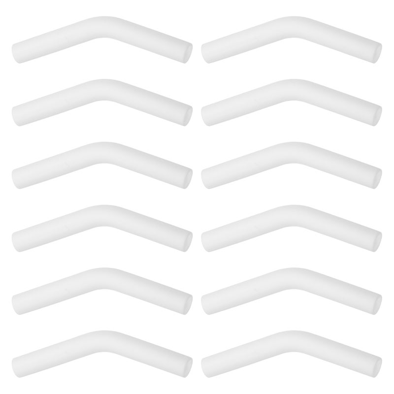 12pcs Silicone Tips For Metal - Food Grade Tip Covers - Reusable White Soft Silicone Mouth Pieces For Tumblers Glass And Drinking Bottles 8mm Diameter Use - Image 1
