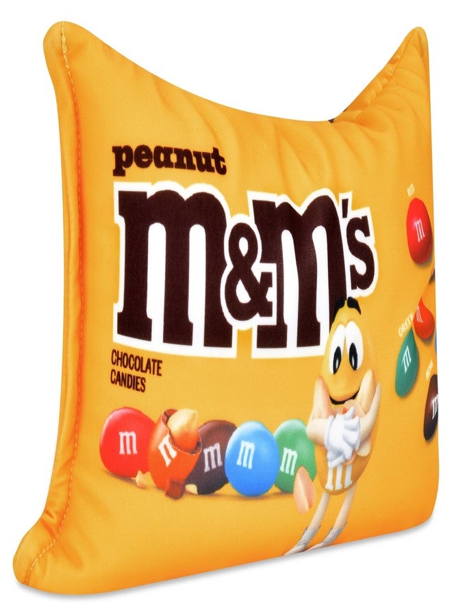 iscream وسادة صغيرة بتصميم فوتوغرافي من آيسكريم M&M's بالفول السوداني 12" x 7" مع حبيبات دقيقة - Image 3