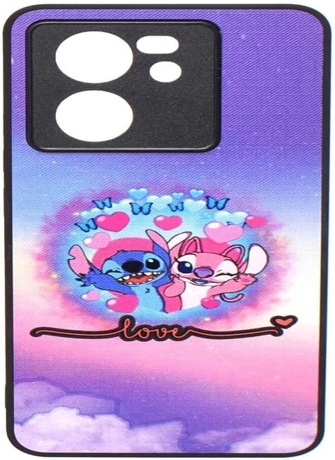 Boter. Plastic 3D Shockproof Back Case Designed With Raised Edge To Protect Camera lens Lovely Cartoon Character Printed Suitable For Xiaomi Mi 13T Pro - Multi Color