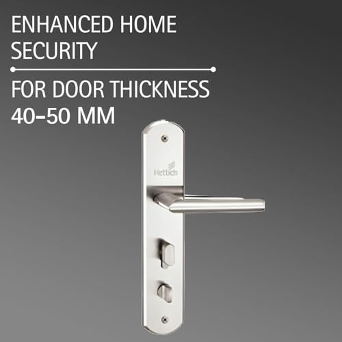 Hettich Prolock Infinity Mortise Main Door Lock Handle Set (Right Movable) | Stainless Steel Finish | 3 Brass Keys | 70mm Cylinder | Fits 40-50mm Doors | 5 Year Functional Warranty (Pack of 1) - Image 4