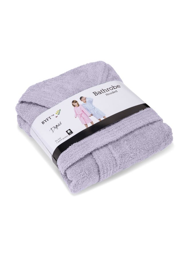 Daffodil (Lilac) Monogrammed 8 Year Kids Bathrobe (112 x 113 Cm) Hooded Terry Cotton Set of 01 - Letter "C" - pzsku/Z024806A237512E7F1BA5Z/45/_/1738999651/90b16b53-58e1-4adc-97d1-e23a243818ce