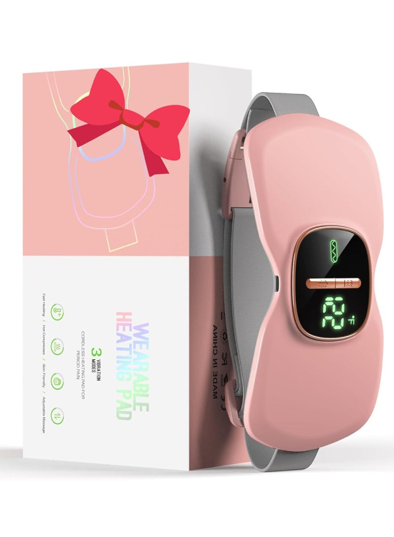 Rock Pow Heating Pad for Period Cramps, FSA HSA Eligible, Portable Menstrual Heating Pad, Period Pain Relief Heated Pad, Back or Belly Heating Belt, Gifts for Her Women Girl Friend Wife  - Image 1
