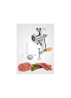 Generic Manual Meat Grinder Biscuit Maker - Cast Iron - Size 10 Multifunctional meat and vegetable grinder combines a meat grinder, vegetable blender, biscuit and cookie maker in one device, saving space in the kitchen and making it easier for you to multitask. Elegant design and high precision: Made of high-quality cast iron in modern and attractive colors, it adds an aesthetic touch to your kitchen and grabs everyone's attention. High-quality materials: The cast iron used in the manufacture of the grinder provides exceptional durability and strength, ensuring that it can withstand many years of intensive use. Easy to install and use: The grinder can be easily installed on any table in the kitchen and adjusted tightly. The design also has a practical size that makes it easy to use and clean. Cookie and biscuit making capabilities: It allows you to make biscuits and cookies in different shapes and sizes and add a special touch to your meals.  - Image 3