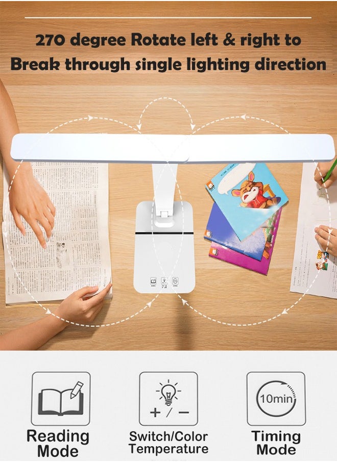 ZCM-HAPPY - LED Foldable and Rechargeable Table Lamp for Optimal Learning Environments - Ideal for Students and Children in Reading and Writing Activities - Image 1