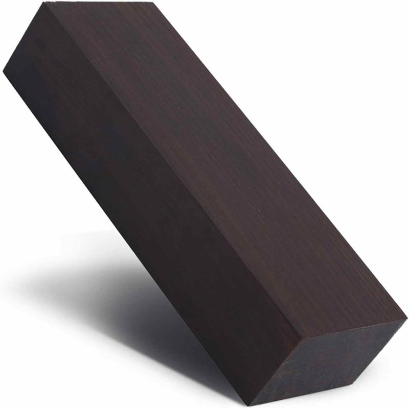 Zunate 2PCS Ebony Wood Blocks for Carving and Turning, 12x4x2.5cm Lumber Blanks with Fine Grain for Musical Instruments and Tool Handles - Image 1