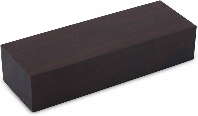 Zunate 2PCS Ebony Wood Blocks for Carving and Turning, 12x4x2.5cm Lumber Blanks with Fine Grain for Musical Instruments and Tool Handles - Image 2