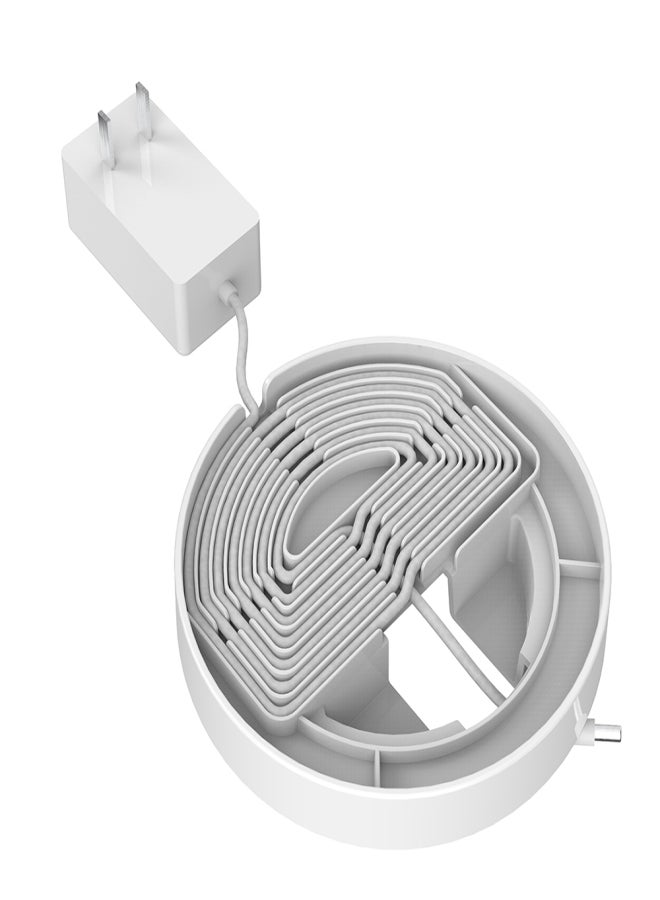 حامل مكبر صوت مصنوع من مادة ABS، سهل التركيب، متوافق مع مكبر صوت Echo Show 10، لون أبيض - Image 2